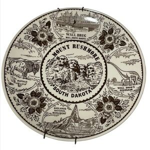 Mount Rushmore Display Decorative Plate